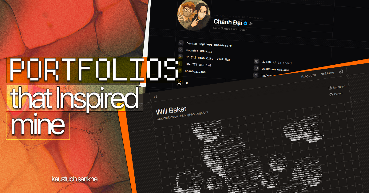 Portfolios that inspired mine